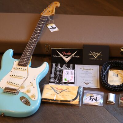 MINT! 2014 Fender Custom Shop ’59 Journeyman Stratocaster Relic Faded Sonic Blue + COA OHSC