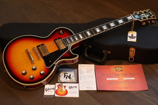 MINTY! 2005 Gibson Custom Shop ’68 Les Paul Custom F Tri-Burst Flametop + COA OHSC