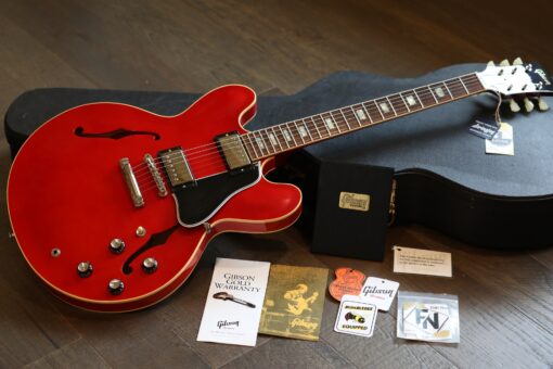 2013 Gibson Nashville Custom Shop ’63 ES-335 Semi-Hollow Electric Guitar Cherry Red + COA OHSC