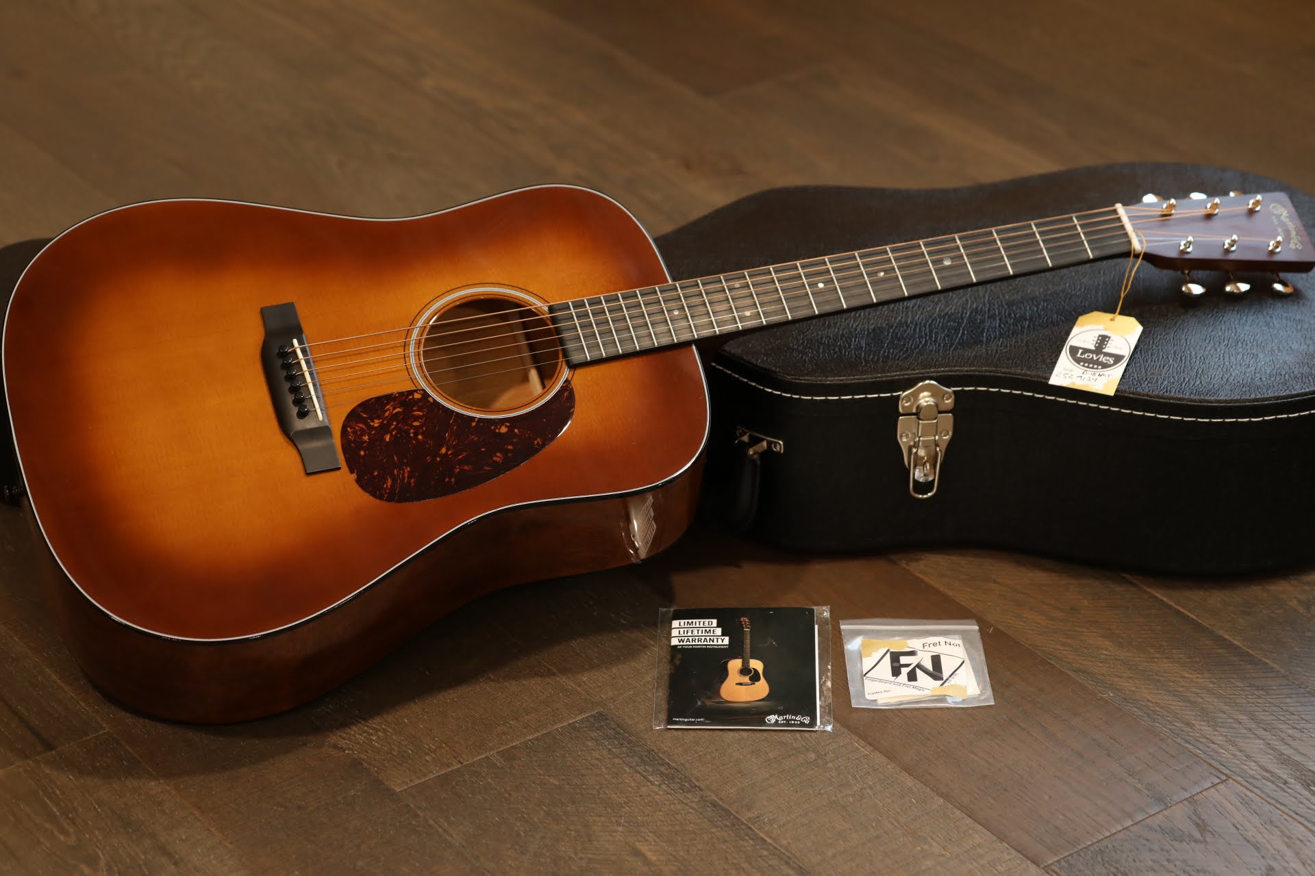 MINTY & RARE! 2021 Martin D-18 Acoustic Dreadnaught Guitar Ambertone + OHSC