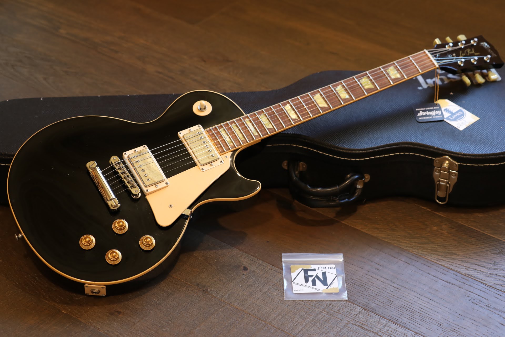 2007 Gibson Les Paul Classic 1960 Reissue Single-Cut Electric Guitar Black  + OHSC