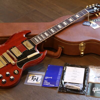2021 Gibson Custom ’61 SG Standard 1961 Reissue Heritage Cherry w/ Maestro + OHSC & Papers