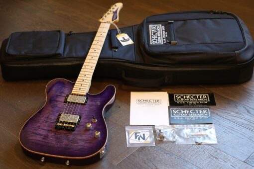 MINTY! 2018 Schecter Guitar Research USA PT Custom HH Plum Crazy Purple + COA OGB
