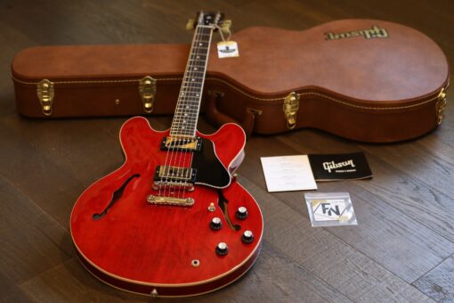 MINTY & RARE! 2021 Gibson ES-335 Gloss Semi-Hollow Guitar Heritage Cherry + OHSC & Papers
