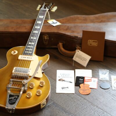 2022 Gibson Custom Sergio Vallin Signature 1955 Les Paul Murphy Lab Aged Goldtop w/ Bigsby + COA OHSC