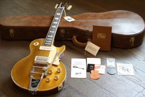 2022 Gibson Custom Sergio Vallin Signature 1955 Les Paul Murphy Lab Aged Goldtop w/ Bigsby + COA OHSC