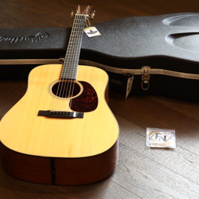 MINTY! 2018 Martin D-18 Natural Acoustic Dreadnaught Guitar + OHSC