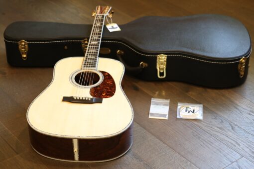 MINT! 2012 Martin Custom Shop D-45 Natural Acoustic Dreadnaught Guitar Madagascar Rosewood + OHSC