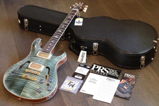 Unplayed! 2021 PRS McCarty 594 Hollowbody II Faded Whale Blue Flametop + OHSC & Papers