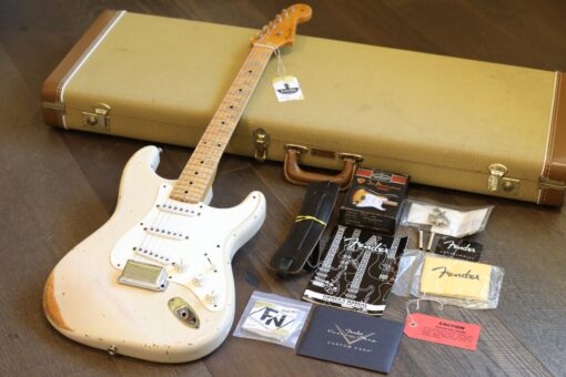 Sweet! Fender Custom Shop 1956 Stratocaster Heavy Relic Electric Guitar White Blonde + OHSC