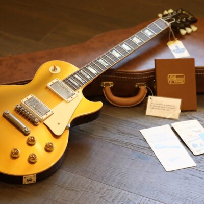 MINTY! 2018 Gibson Custom ’57 Historic Les Paul Standard VOS Antique Goldtop Darkback + COA OHSC