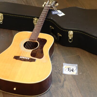 Guild D-40 Natural Acoustic Dreadnaught Guitar + Hard Case