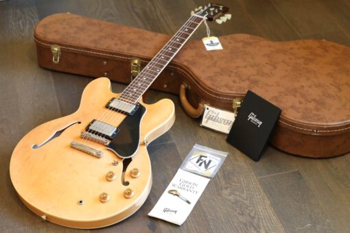 Sweet! 2015 Gibson Custom Memphis ES-335TDN VOS Natural Birdseye Maple + COA OHSC