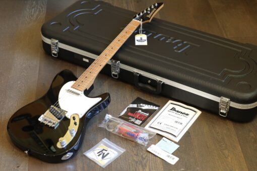 MINT! 2021 Ibanez Prestige Josh Smith Signature Flat V1 Electric Guitar Black Signed by Josh Smith + OHSC