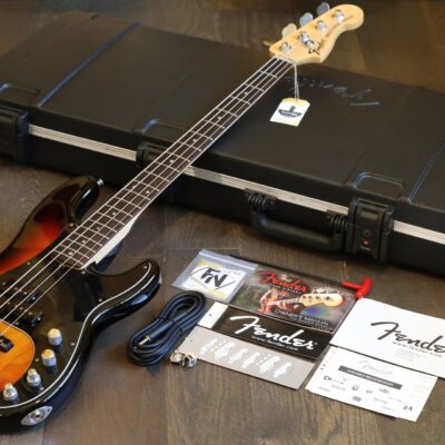 Fender American Deluxe Precision 4-String Bass 3-Tone Sunburst w/ N3 Bridge Pickup + OHSC