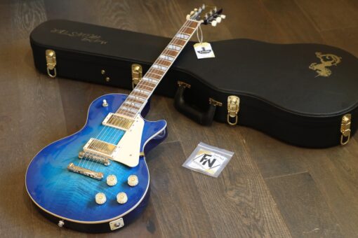 MINTY! Huss & Dalton Statesboro SC Classic Custom Mediterranean Blue Sunburst + Gibson Case