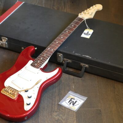 1983 Fender Gold Elite Stratocaster Electric Guitar Candy Apple Red w/ Khaler Bridge + Hard Case