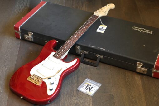 1983 Fender Gold Elite Stratocaster Electric Guitar Candy Apple Red w/ Khaler Bridge + Hard Case