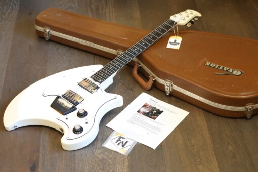 Paul Stanley Vibes! 1970’s Ovation Breadwinner Electric Guitar White + OHSC