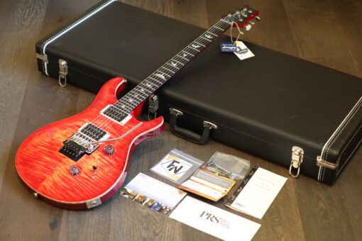 MINTY! 2015 PRS Custom 24 “Floyd” Double-Cut Electric Guitar Blood Orange Burst + COA OHSC