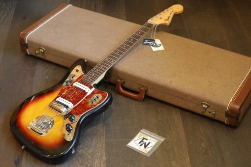 Vintage! 1962 Fender Jaguar Electric Guitar 3-Tone Sunburst + OHSC