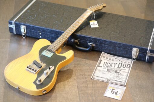 Unplayed! 2017 Lucky Dog Hand-Crafted Guitars Televangelist Mild Yellow w/ Butterscotch Relic + COA OHSC