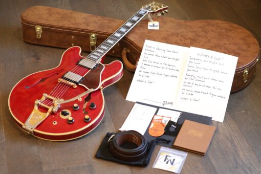 Unplayed! 2022 Gibson Custom Murphy Lab Noel Gallagher 1960 ES-355 Aged Sixties Cherry + COA OHSC
