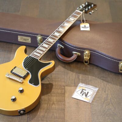 Riggio Custom Guitars “Junior” Double-Cut Electric Guitar Gold + OHSC