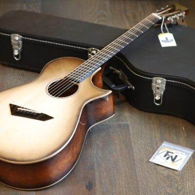 Loef Guitars “Mei Mei” OM Fanfret Acoustic/ Electric Cutaway Guitar + COA OHSC