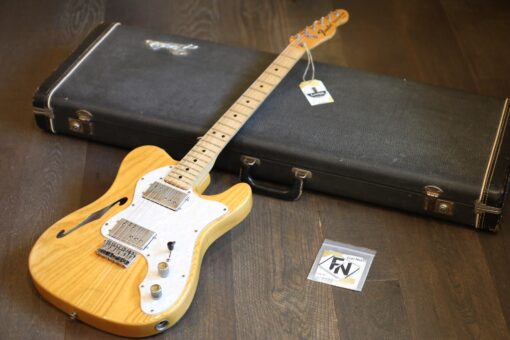 Vintage! 1974 Fender Thinline Telecaster Natural Semi-Hollow Electric Guitar + OHSC