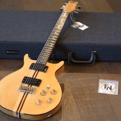 1979 Washburn Wing Series Falcon Natural Double-Cut Neck-Through Electric Guitar + Hard Case