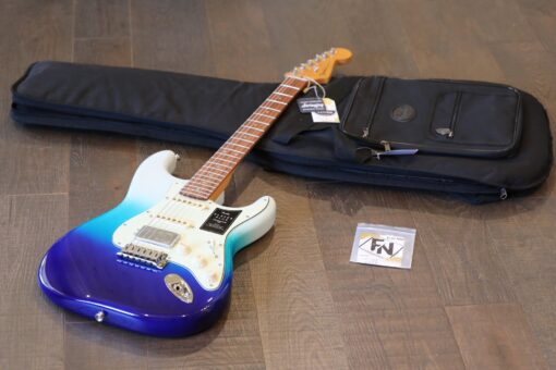 Fender Player Plus Stratocaster Electric Guitar Belair Blue HSS + OGB