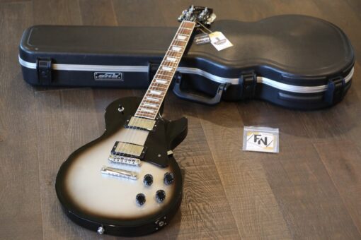 2017 Gibson Les Paul Studio Deluxe Single-Cut Electric Guitar Silverburst + Hard Case