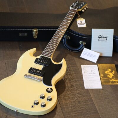 Unplayed! 2021 Gibson Custom ’63 SG Special Murphy Lab Ultra Light Aging Classic White + COA OHSC