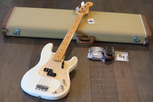 MINTY! Fender American Vintage ’57 Precision Bass White Blonde + OHSC