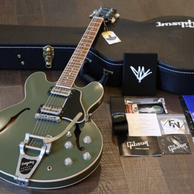 Unplayed! 2019 Gibson Limited Edition Chris Cornell ES-335 Dot Tribute VOS Satin Olive Drab + COA OHSC