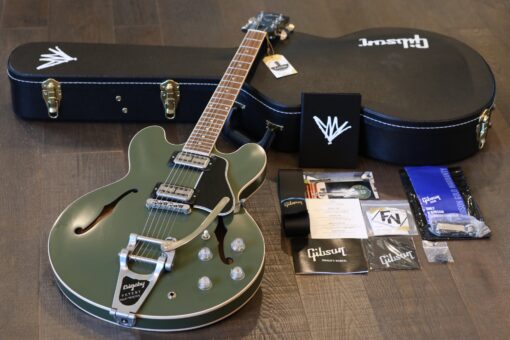 Unplayed! 2019 Gibson Limited Edition Chris Cornell ES-335 Dot Tribute VOS Satin Olive Drab + COA OHSC