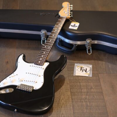 Lefty! 1999 Fender USA Stratocaster Left-Handed Electric Guitar Black w/ Rosewood Board + OHSC