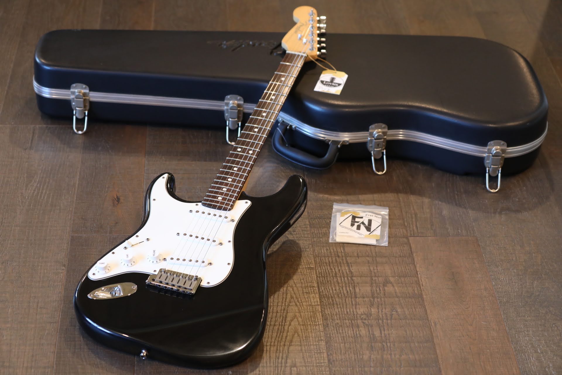 Lefty! 1999 Fender USA Stratocaster Left-Handed Electric Guitar Black w/  Rosewood Board + OHSC