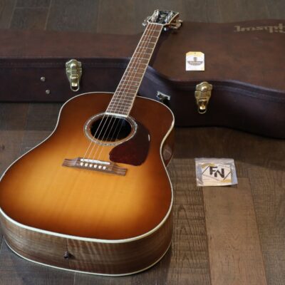 Sweet! 2018 Gibson Custom Shop J-45 Walnut Acoustic/ Electric Guitar Walnut Burst + OHSC