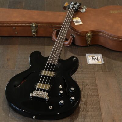 2013 Gibson ES-335 Bass Semi-Hollow Electric 4-String Bass Guitar Ebony + OHSC