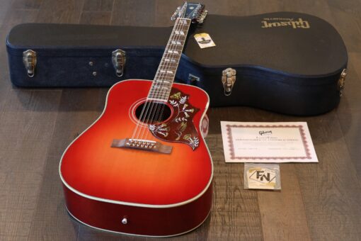 RARE! 2011 Gibson Custom Shop Ltd Hummingbird 12-String Acoustic/ Electric Guitar Vintage Cherry + COA OHSC