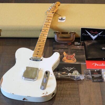 MINTY! 2020 Fender Custom Shop Limited Edition Roasted Pine ’55 Double Esquire Desert Tan Relic + COA OHSC