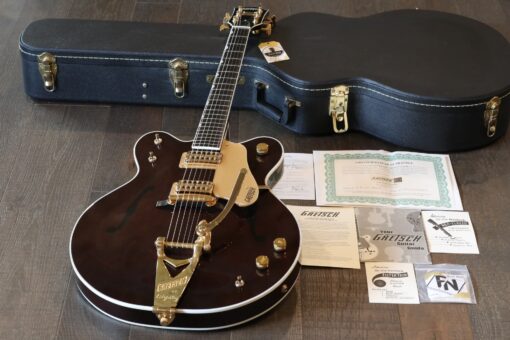 Super Clean! 2005 Gretsch G6122 1962 Country Classic Walnut Stain w/ Belly Rest + COA OHSC