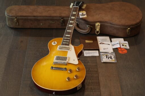 MINTY! 2013 Gibson 1958 Reissue Les Paul Standard LPR8 Light Burst Plain Top + COA OHSC