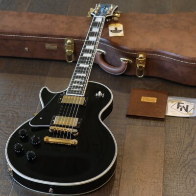 LEFTY! 2016 Gibson Les Paul Custom Left-Handed Electric Guitar Black Ebony + COA OHSC