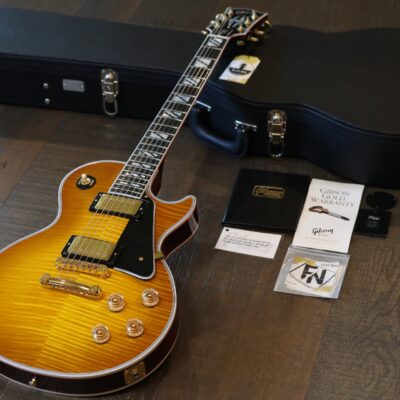 MINTY! 2021 Gibson 70th Anniversary ’68 Les Paul Custom Made 2 Measure Figured Lemon w/ Split Inlays + COA OHSC