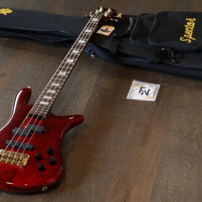 MINTY! 2010s Spector Euro4 LX 4-String Electric Bass Guitar Trans Red + OGB