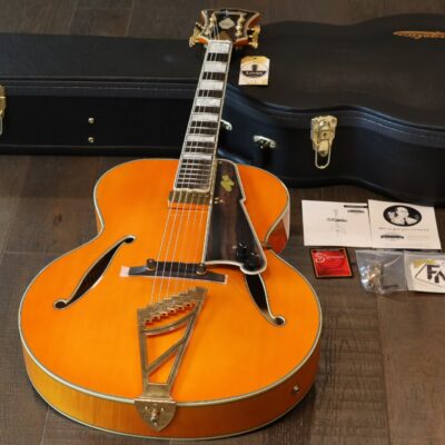 Unplayed! D’Angelico Excel Style B Throwback Hollowbody Archtop Guitar Vintage Natural + OHSC