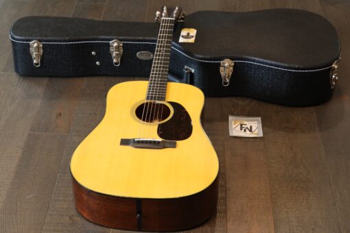 MINTY! 2022 Martin D-18 Natural Acoustic Dreadnaught Guitar + OHSC